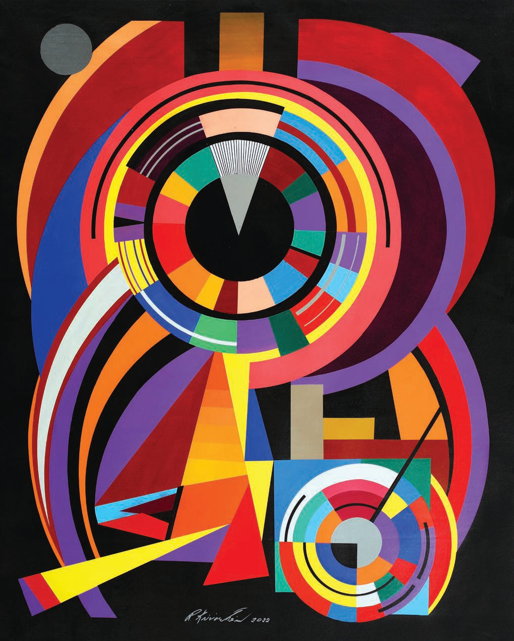 Big Wheel Turning | Acrylic On Canvas Original