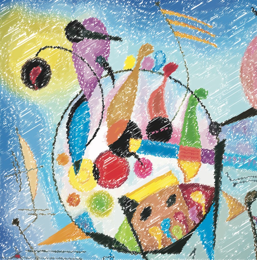 Snow Storm | Fine Art Digital Original on Canvas