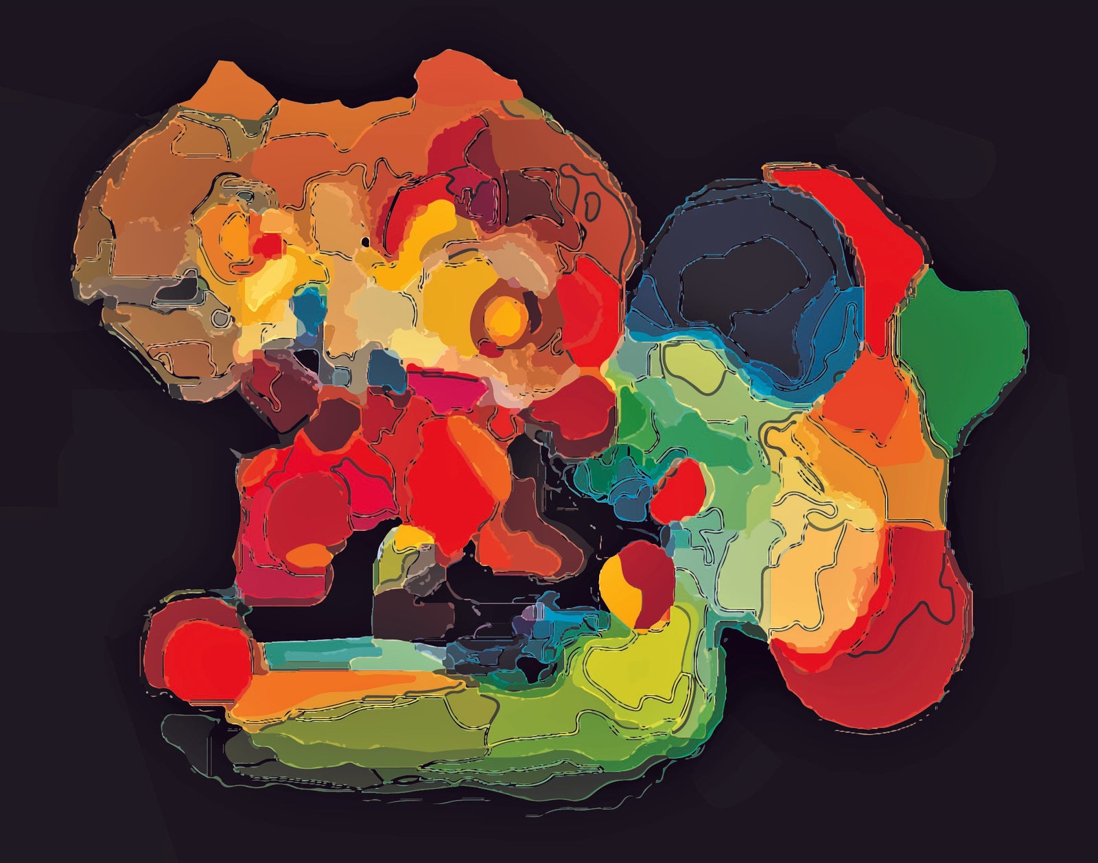 Karlie/  Fine Art Digital Original on Canvas